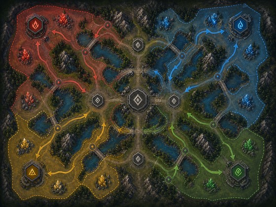 Slotrun strateji oyunu harita kontrol ve kaynak yönetimi ekranı